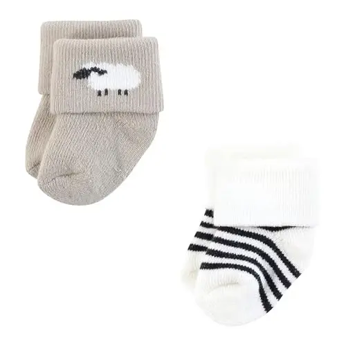 Hudson Baby Baby 8-pack Cotton Rich Newborn and Terry Socks - 3