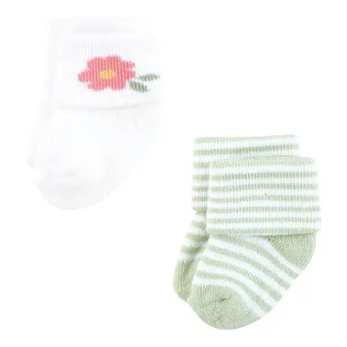 Hudson Baby Baby 8-pack Cotton Rich Newborn and Terry Socks - 4