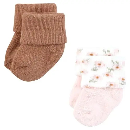 Hudson Baby Baby 8-pack Cotton Rich Newborn and Terry Socks - 5