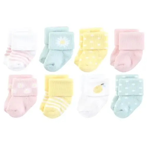 Hudson Baby Baby 8-pack Cotton Rich Newborn and Terry Socks - 1