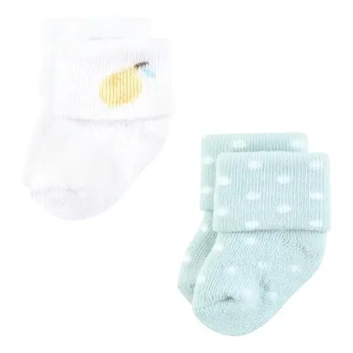 Hudson Baby Baby 8-pack Cotton Rich Newborn and Terry Socks - 3