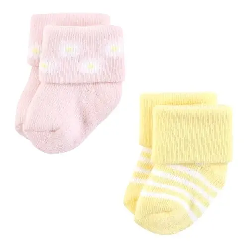 Hudson Baby Baby 8-pack Cotton Rich Newborn and Terry Socks - 5