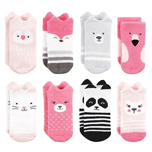 Hudson Baby Baby 8-pack Cotton Rich Newborn and Terry Socks - 1