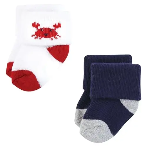 Hudson Baby Baby 8-pack Cotton Rich Newborn and Terry Socks - 3