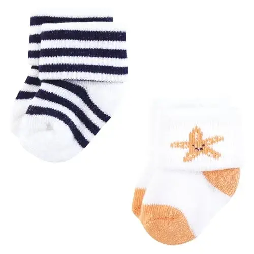 Hudson Baby Baby 8-pack Cotton Rich Newborn and Terry Socks - 4