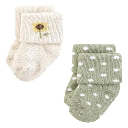 Hudson Baby Baby 8-pack Cotton Rich Newborn and Terry Socks - 3