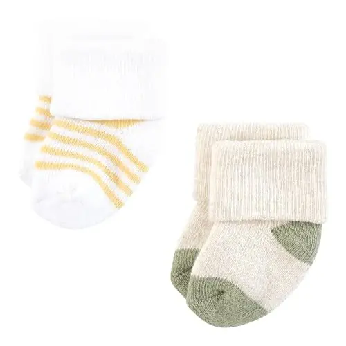 Hudson Baby Baby 8-pack Cotton Rich Newborn and Terry Socks - 4