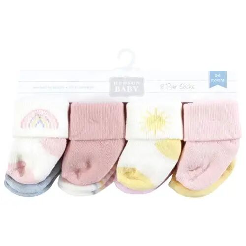 Hudson Baby Baby 8-pack Cotton Rich Newborn and Terry Socks - BABYVISION INC. (1)