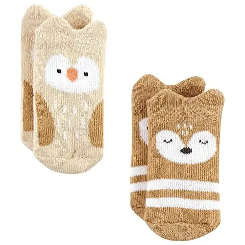 Hudson Baby Baby 8-pack Cotton Rich Newborn and Terry Socks - 4
