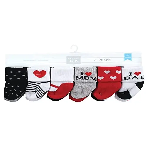 Hudson Baby Baby 8-pack Cotton Rich Newborn and Terry Socks - 2
