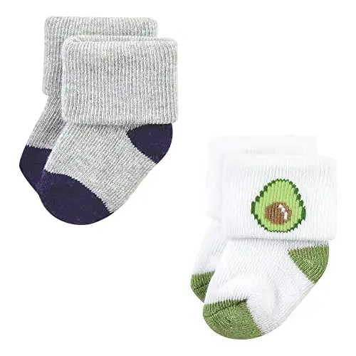 Hudson Baby Baby 8-pack Cotton Rich Newborn and Terry Socks - 5