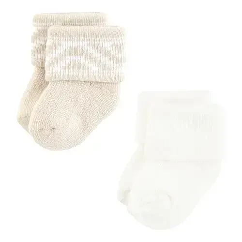 Hudson Baby baby-boys Cotton Rich Newborn and Terry Socks - 5
