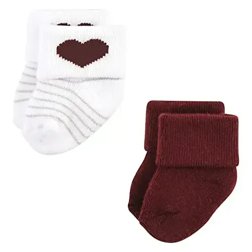 Hudson Baby baby-boys Cotton Rich Newborn and Terry Socks - 5