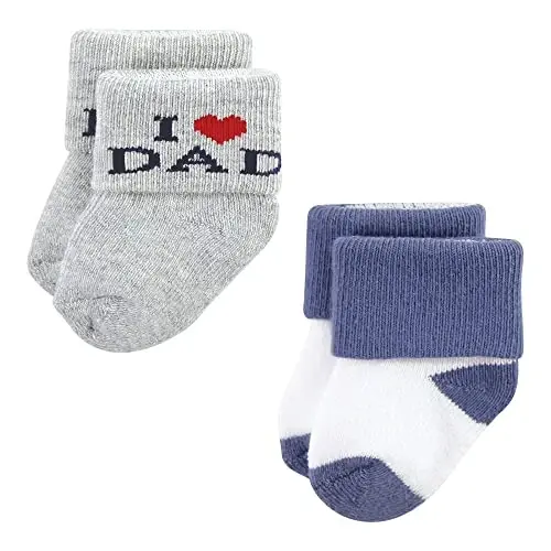 Hudson Baby baby-boys Cotton Rich Newborn and Terry Socks - 3