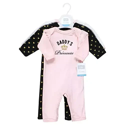 Hudson Baby baby-girls Cotton Coveralls - 2