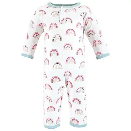 Hudson Baby baby-girls Cotton Coveralls - 4
