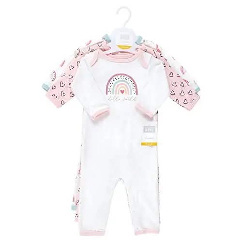 Hudson Baby baby-girls Cotton Coveralls - 2