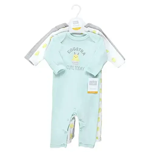 Hudson Baby baby-girls Cotton Coveralls - 2