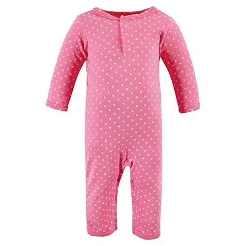 Hudson Baby baby-girls Cotton Coveralls - 4