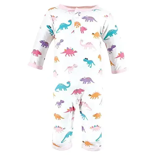 Hudson Baby baby-girls Cotton Coveralls - 5