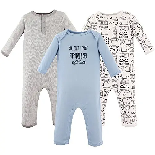 Hudson Baby baby-girls Cotton Coveralls - 1
