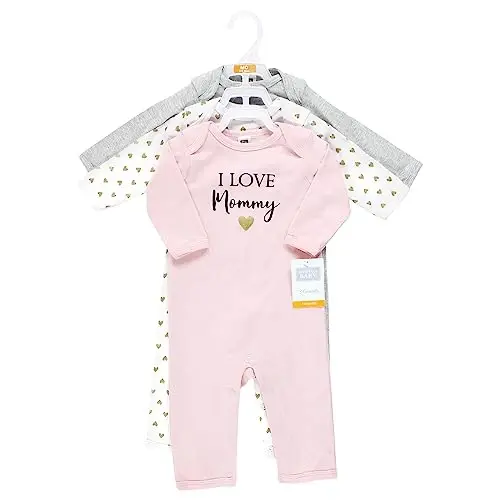 Hudson Baby Unisex Baby Cotton Coveralls, Girl-Mommy, 9-12 Months - 7