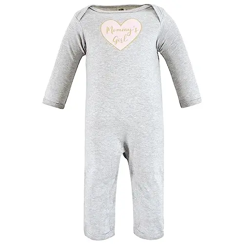Hudson Baby Unisex Baby Cotton Coveralls, Girl-Mommy, 9-12 Months - 4
