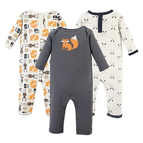 Hudson Baby baby-girls Cotton Coveralls - 3