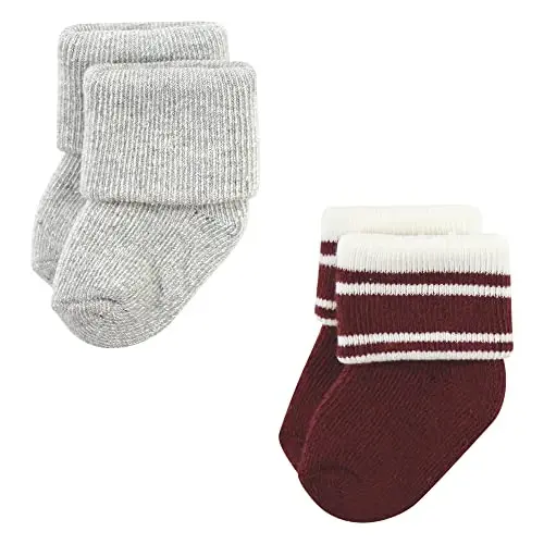 Hudson Baby Baby Girls' Cotton Rich Newborn and Terry Socks - 4