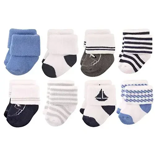 Hudson Baby Baby Girls' Cotton Rich Newborn and Terry Socks - BABYVISION INC.