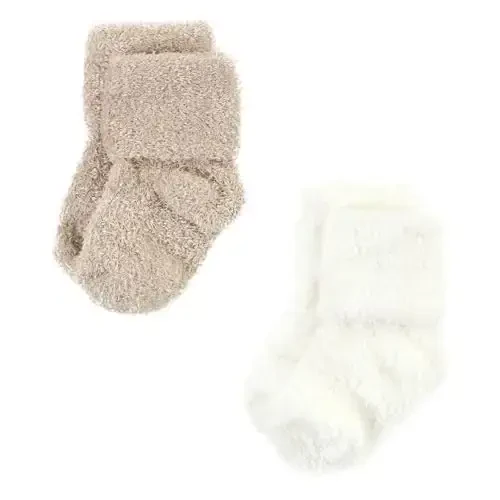 Hudson Baby Baby Girls' Cotton Rich Newborn and Terry Socks - 3