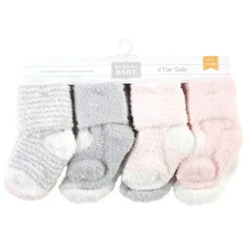 Hudson Baby Baby Girls' Cotton Rich Newborn and Terry Socks - BABYVISION INC. (1)
