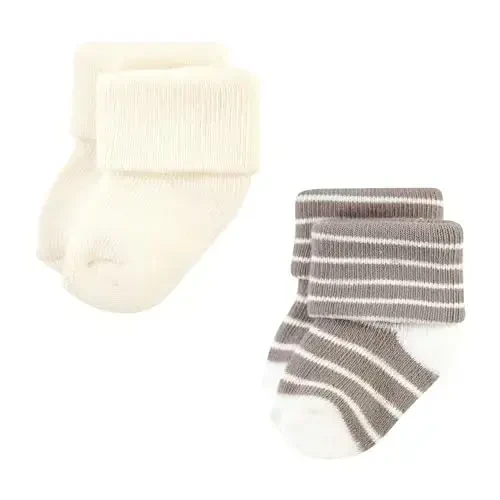 Hudson Baby Baby Girls' Cotton Rich Newborn and Terry Socks - 7