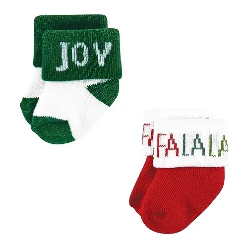 Hudson Baby Baby Girls' Cotton Rich Newborn and Terry Socks - 5