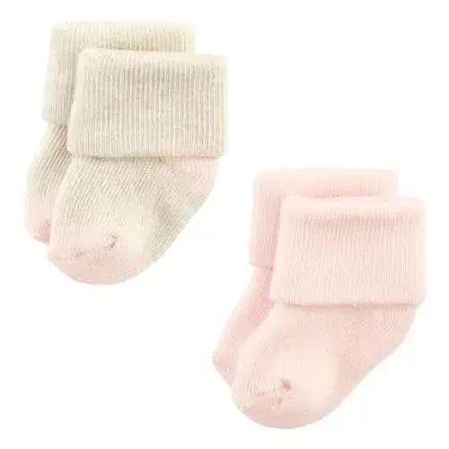 Hudson Baby Baby Girls' Cotton Rich Newborn and Terry Socks - 7