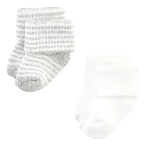 Hudson Baby Baby Girls' Cotton Rich Newborn and Terry Socks - 4