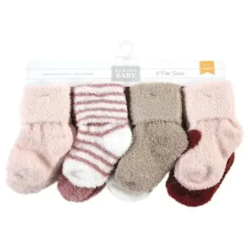 Hudson Baby Baby Girls' Cotton Rich Newborn and Terry Socks - BABYVISION INC. (1)