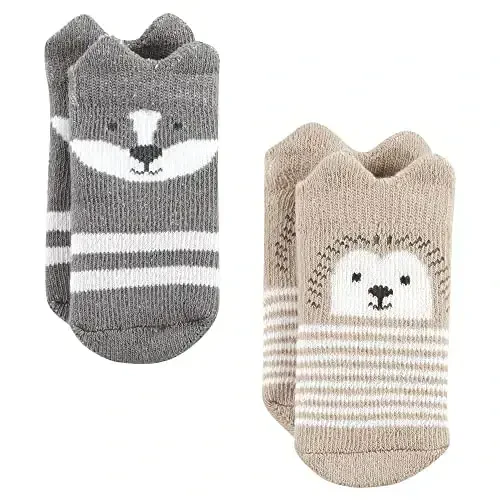 Hudson Baby Baby Girls' Cotton Rich Newborn and Terry Socks - 6