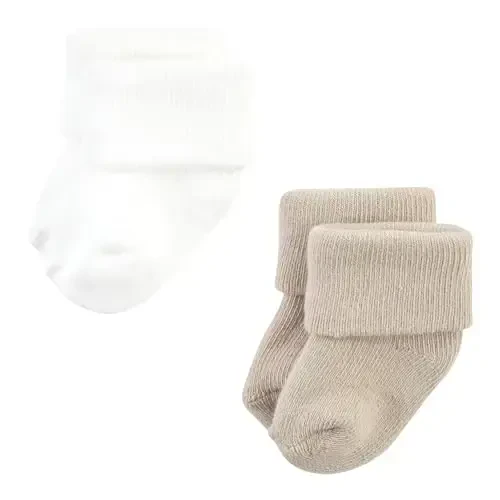 Hudson Baby Baby Girls' Cotton Rich Newborn and Terry Socks - 6