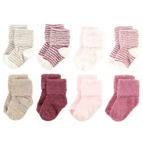 Hudson Baby Baby Girls' Cotton Rich Newborn and Terry Socks - BABYVISION INC.