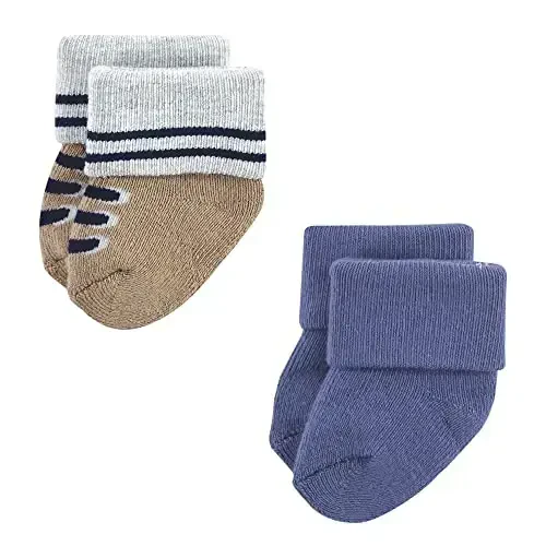 Hudson Baby Baby Girls' Cotton Rich Newborn and Terry Socks - 3