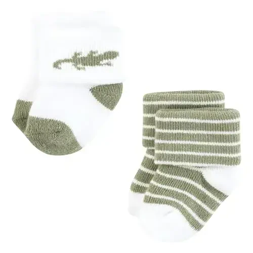 Hudson Baby Baby Girls' Cotton Rich Newborn and Terry Socks - 6