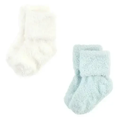 Hudson Baby Baby Girls' Cotton Rich Newborn and Terry Socks - 3