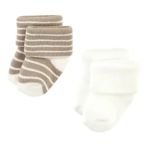 Hudson Baby Baby Girls' Cotton Rich Newborn and Terry Socks - 5