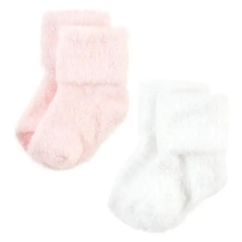 Hudson Baby Baby Girls' Cotton Rich Newborn and Terry Socks - 3