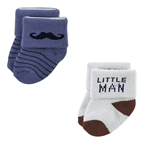 Hudson Baby Baby Girls' Cotton Rich Newborn and Terry Socks - 3