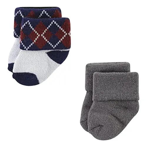 Hudson Baby Baby Girls' Cotton Rich Newborn and Terry Socks - 7