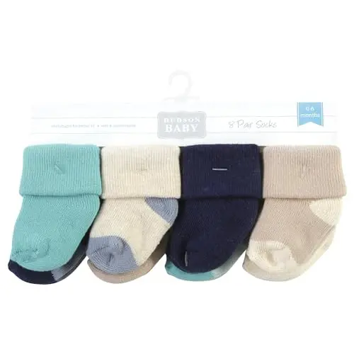 Hudson Baby Baby Girls' Cotton Rich Newborn and Terry Socks - BABYVISION INC. (1)