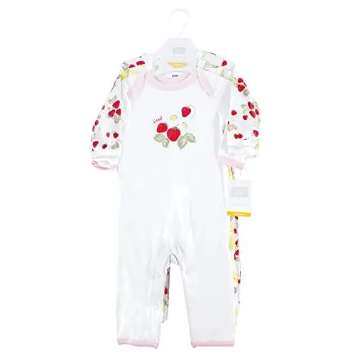 Hudson Baby Cotton Union Suit, 2 Pack Pants - 2