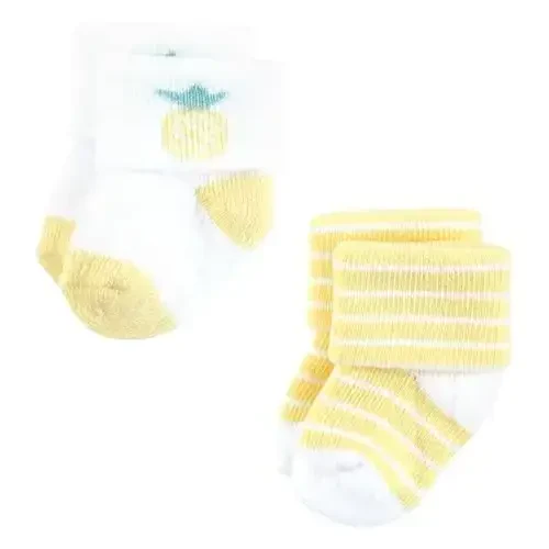 Hudson Baby baby-boys Cotton Rich Newborn and Terry Socks - 4